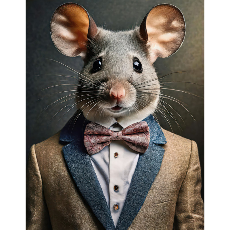 «Mouse» sur toile, H 18 po x l 15 po