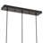 3 - Light Linear Chandelier Black Finish Kitchen Pendant Lighting