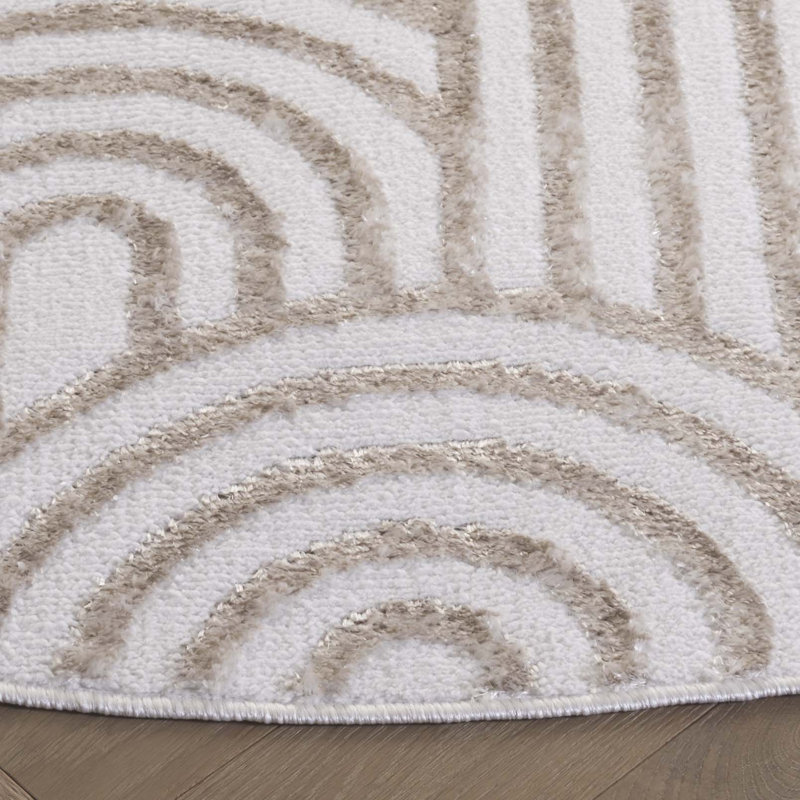 Tapis ivoire Maya 119, Rond 6 pi 7 po