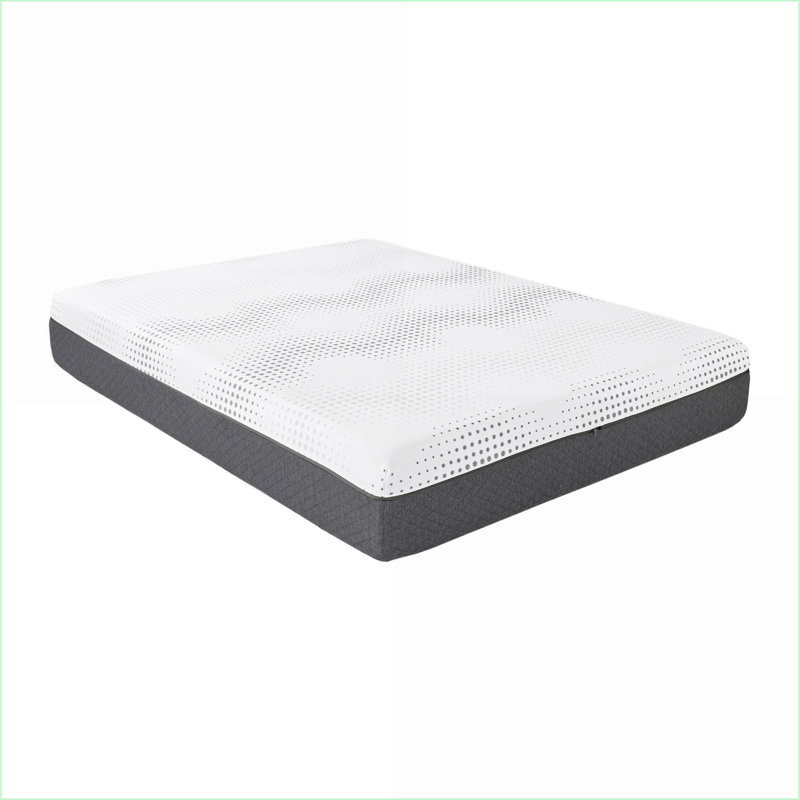 Matelas 12 po. Eastern King Green Blanc | Mousse et ressort