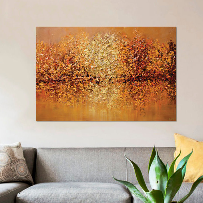 «Swiger Orange County», reproduction sur toile, H 26 po x l 40 po x P 1,5 po, Toile tendue, Pas de tapis