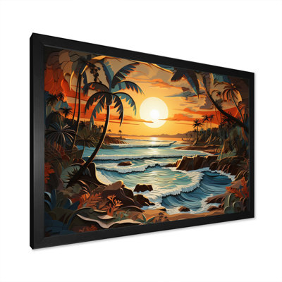 " Coastal Collage At Sunset I "