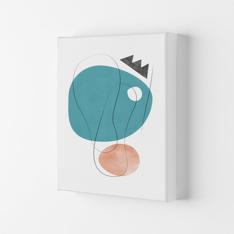 Abstraction With Grey Lines IV - Print, No Framed, Wrapped Canvas, 84 cm H x 59.4 cm W x 4 cm D
