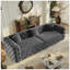 Très grand canapé-lit multifonctionnel, canapé-lit coulissant 3 en 1, canapé classique en velours 4 places avec design capitonné, comprend 3 coussins décoratifs, convient aux appartements et aux salons-987376246