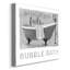 Neutral Bubble Bath - reproduction d'art textuel sur toile tendue-42353416