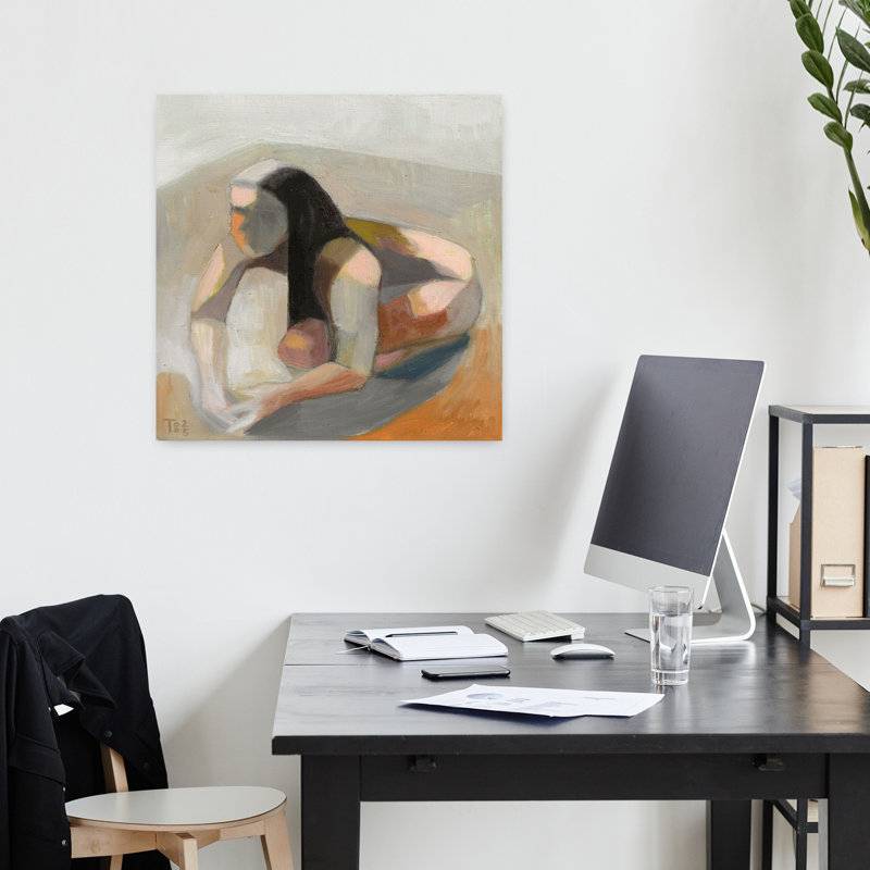 Art contemporain, art contemporain abstrait, H 18 po x l 18 po
