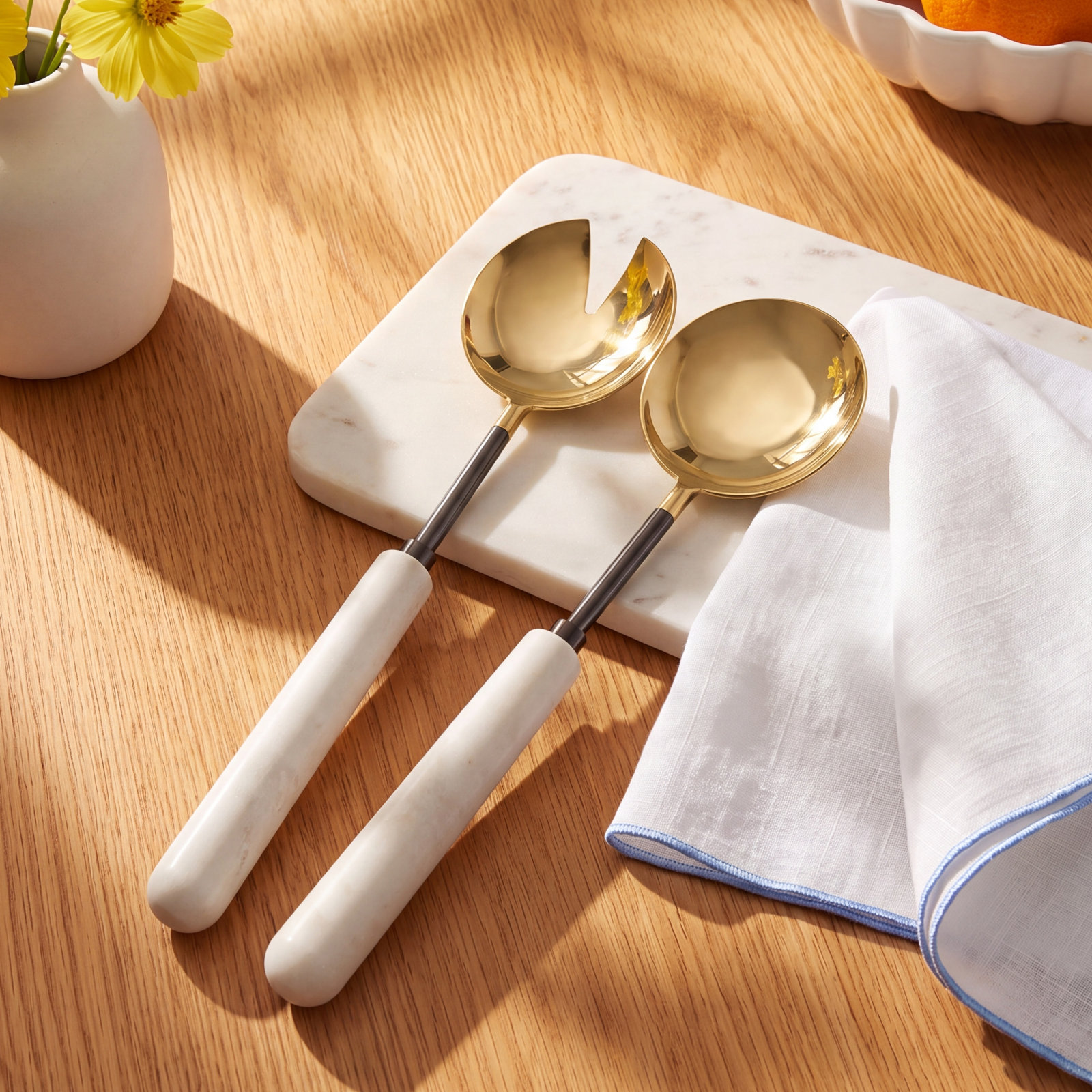 Marble Salad Servers