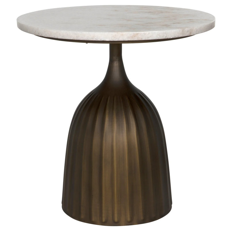Samuel Marble Top End Table