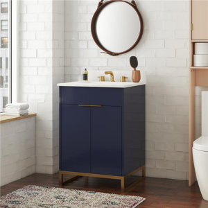 Leona 24” Bathroom Vanity (sink is broke cabinet is good)