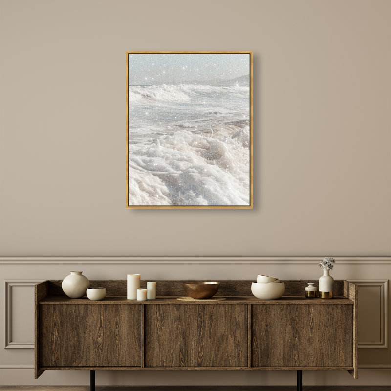 Clouded Shores Print by Oliver Gal, 37"H x 31"W, Gold Floater Frame