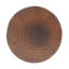 Table d'appoint creuse, texture semblable au bois, couleur brun antique