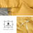 Bedsure Golden Yellow Duvet Cover Twin Size - Soft Double Brushed Bedding Set for Kids & Adults（Set of 3）-109724498-109724468