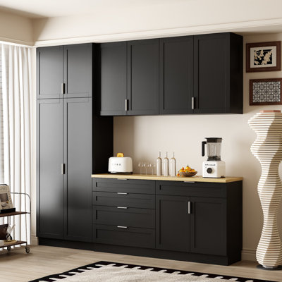 Pantry Cabinet With Modern Design And Strong Storage