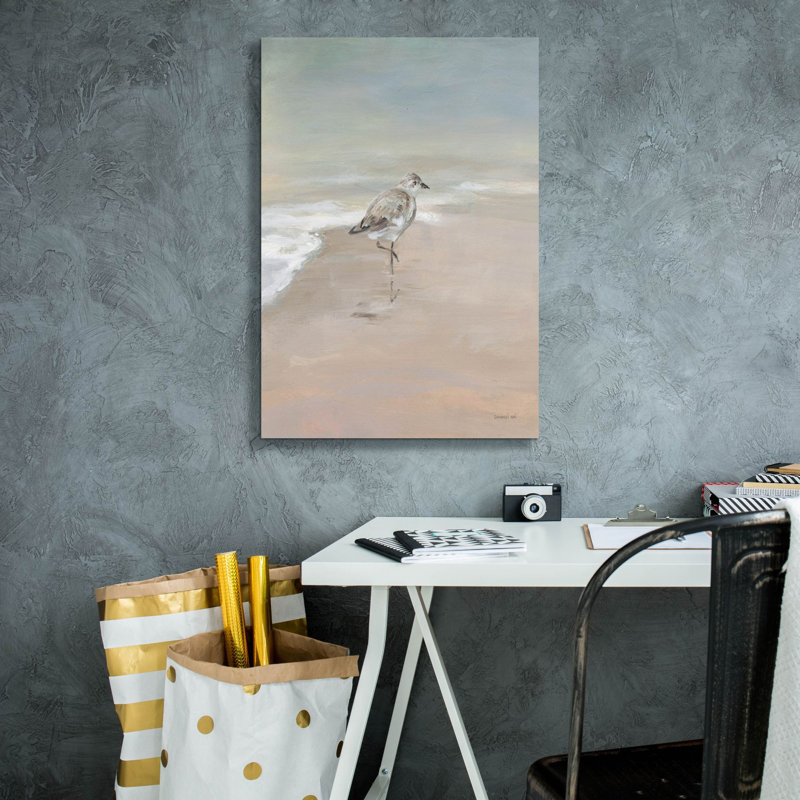  «Shorebirds On The Sand 2» par Danhui Nai, art mural sur toile, H 26 po x l 18 po