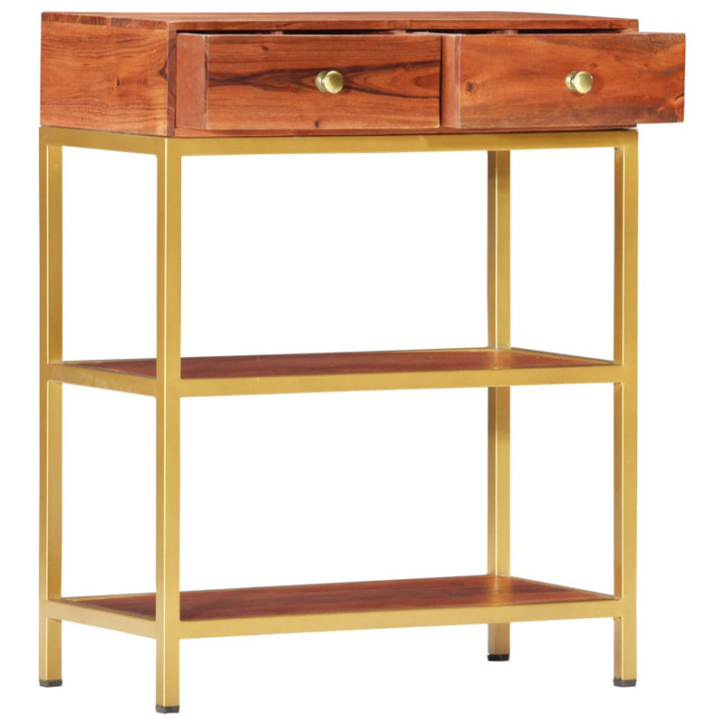 Ameerah 60cm Solid Wood Top Console Table