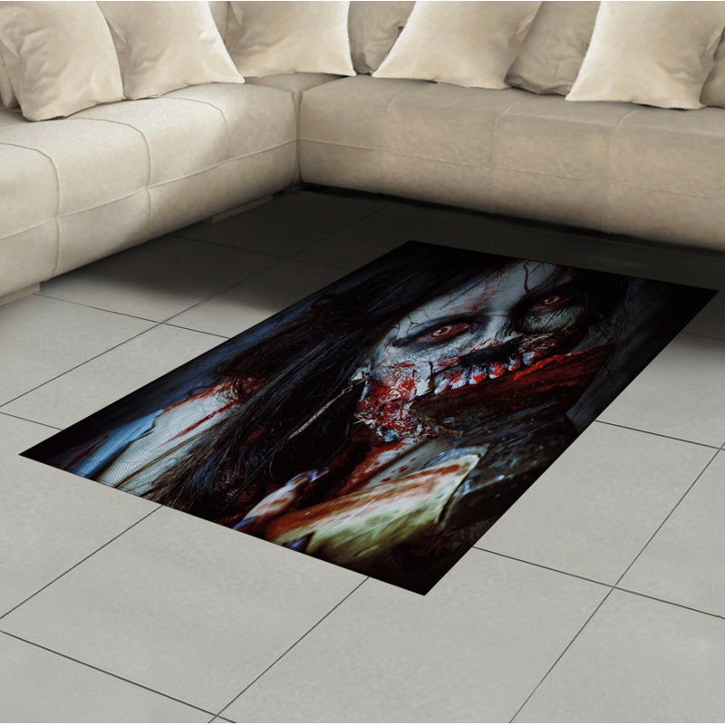 Tapis décoratif Zombie, Rectangle— 4 pi x 5 pi 8 po