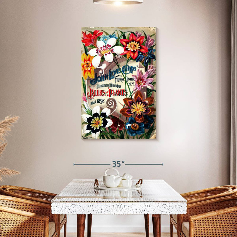 Harnek, catalogue de semences de fleurs II, H 45 po x l 30 po