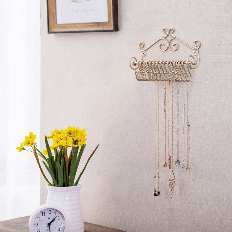 Esther Scrollwork Wall Mounted Jewellery Holder