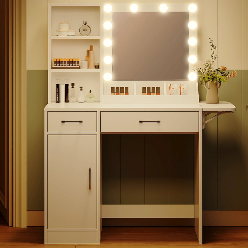 Miroir de bureau avec tiroirs Niaomi