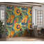 Murale abstraite Surat Peel & Stick - motif floral moderne-106363081
