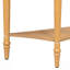 Console rustique demi-lune avec tiroir et tablette-1841738947