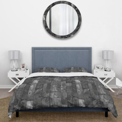 Ensemble de housse de couette Black Country Barn Wood