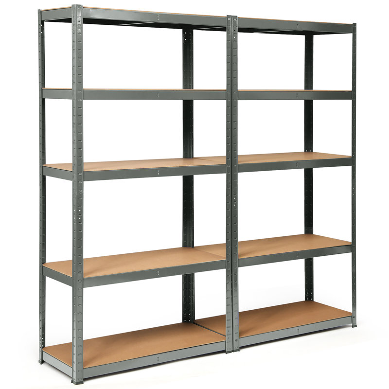 Étagère Bade H 72 po x l 144 po x P 16 po, Gris