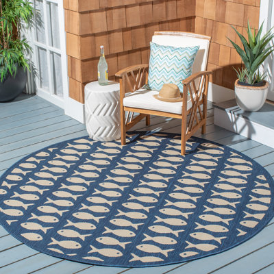 Tapis d'intérieur / extérieur à imprimé animal Paugh Performance