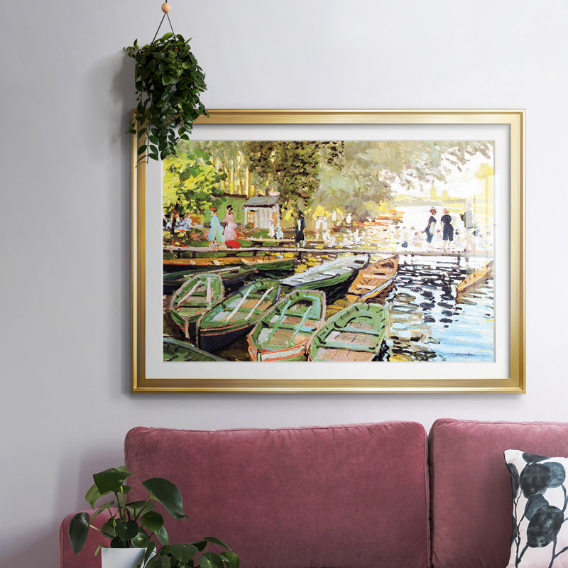 " Monet ", Gold, 19" H x 27" W x 1.5" D