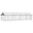 vidaXL Dog Kennel Silver Galvanized steel, polyethylene Large Durable 236.2" x 78.7" x 59.1"