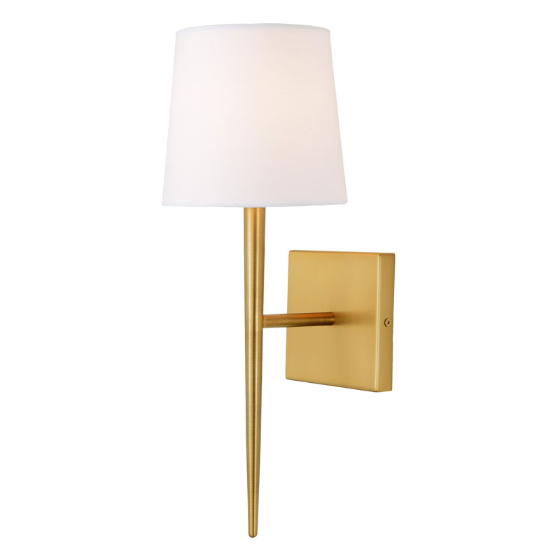 Appolonia Armed Sconce, Satin Brass