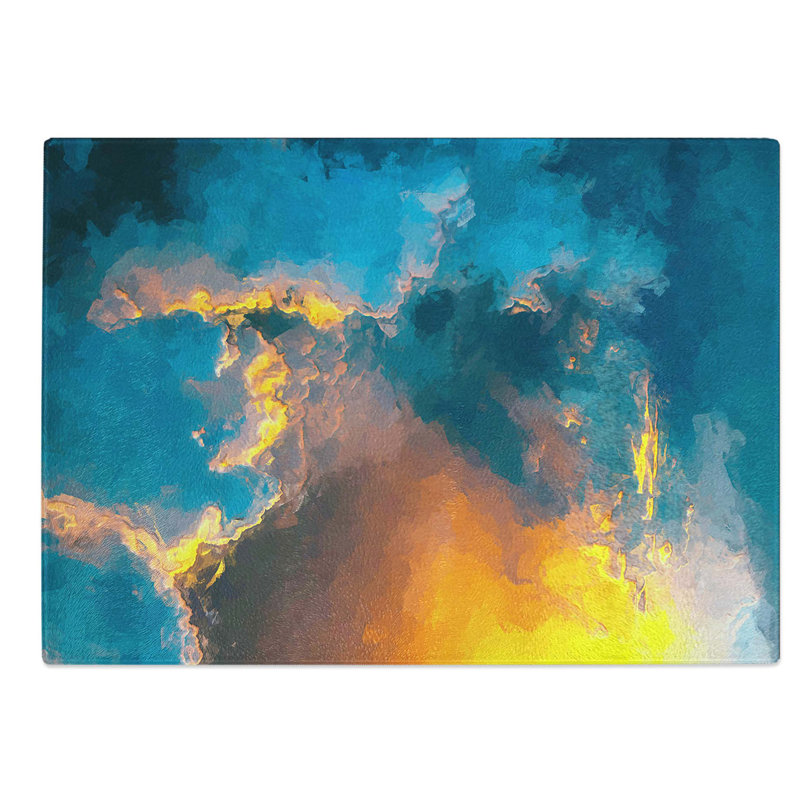 Glass Light Through The Clouds in Abstract Chopping Board, 39 cm W x 28.5 cm L