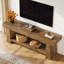 Meuble télé de 63 po pour téléviseur de 75 po ou moins avec 2 tablettes de rangement, console multimédia pour la campagne et centre de divertissement pour le salon et la chambre à coucher-415045303