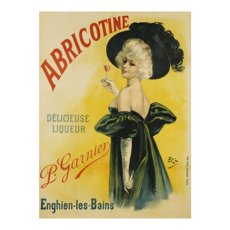 Abricotine, affiche par Pal - Estampe numérique, H 20 po x l 16 po