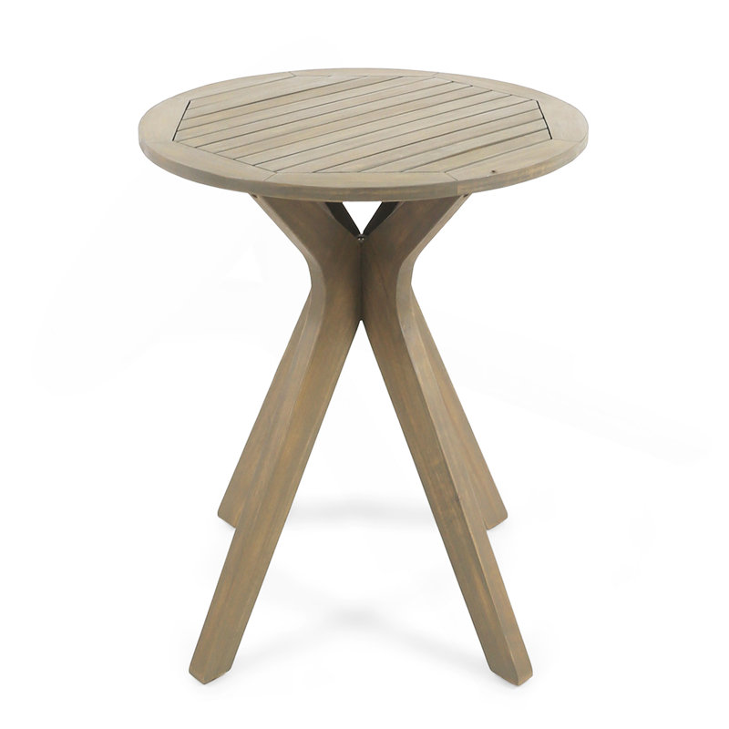 Acacia Wood Coffee Table, Gray