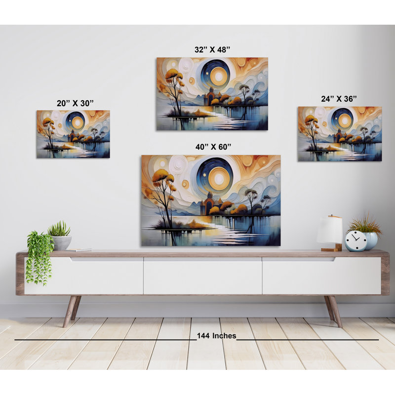Couchers solaires, H 20 po x l 30 po
