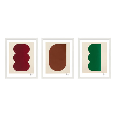 Keyhole " Keyhole 1-3. Set Of 3 " by Lee Lessem 3 - Pieces Painting Print