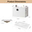 Ensemble de meuble-lavabo mural simple 29,9 po avec plateau en céramique Arven