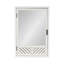 Armoire à pharmacie rectangulaire en bois avec miroir-1131232020