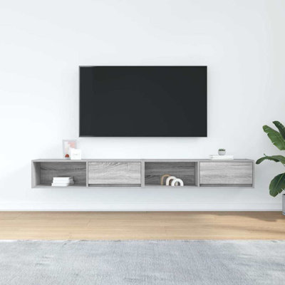 TV Cabinets 2 Pcs 80X31x25.5 Cm Engineered Wood