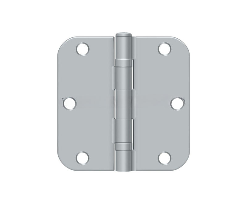 Steel Hinge, Brushed Chrome