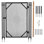 Clôture de sécurité amovible en filet pour piscine 4 x 12 pi, barrière de piscine robuste en acier inoxydable avec barrière autobloquante, clôture résistante aux intempéries de 340 g / m² pour les piscines creusées et hors terre