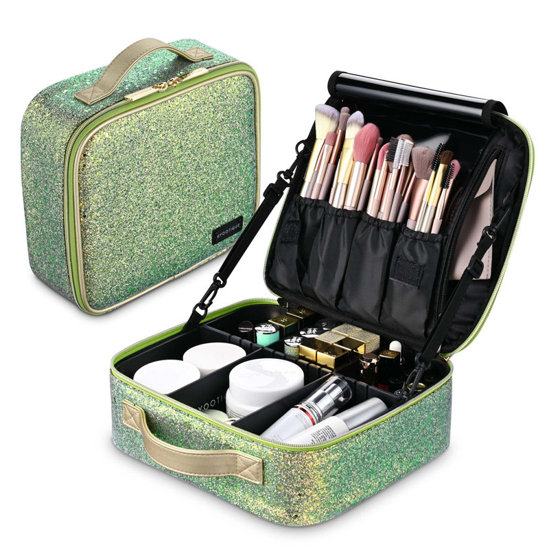 Organisateur de maquillage en tissu , Vert