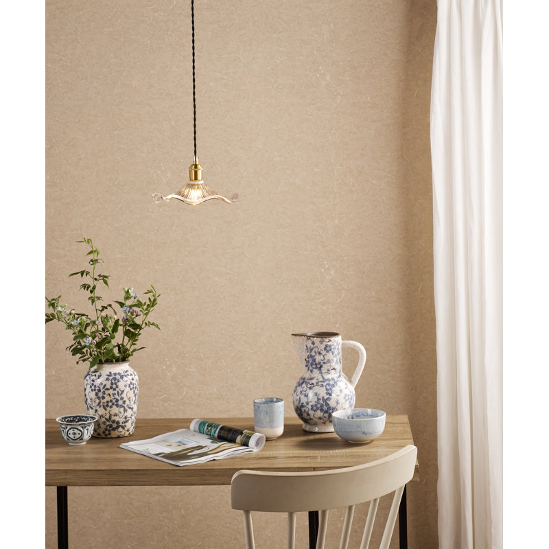 Hadano 1LT SUSPENSION CW CLR WAVY GLS, Natural Brass