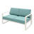 Abhilasha 52'' Wide Aluminum Loveseat with Cushions-843548922