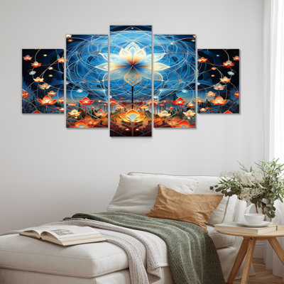 Torrence - Modern Floral Wall Art 5 Piece