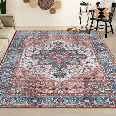 Crea Washable Floral Indoor Rug