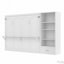 Lit escamotable avec compartiments de rangement et tablette réglables en hauteur-118019961