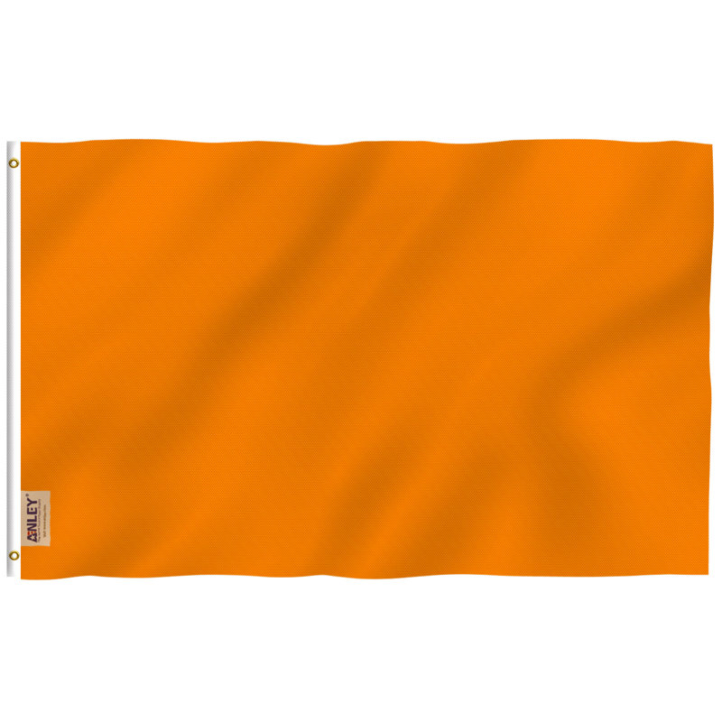 Solid Orange Flag Polyester 3 x 5 ft. Pure Orange Flag House Flag