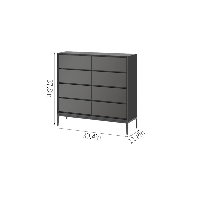 Commode d'appoint pour chambre à coucher avec rangement simple
